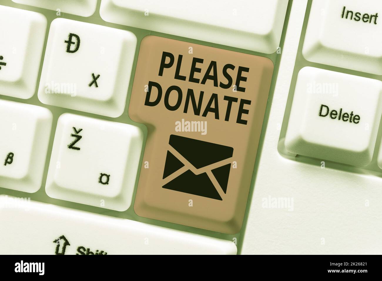 Conceptual caption Please Donate. Business concept Supply Furnish Hand out  Contribute Grant Aid to Charity Abstract Programmer Typing Antivirus Codes  Stock Photo - Alamy