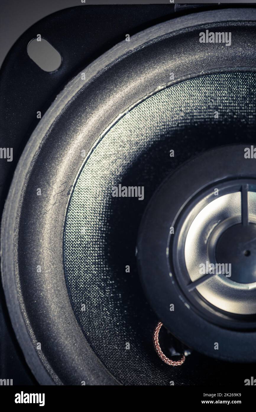 New car audio speaker Stock Photo Alamy