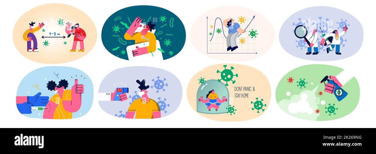 Times of covid Cut Out Stock Images Pictures Alamy