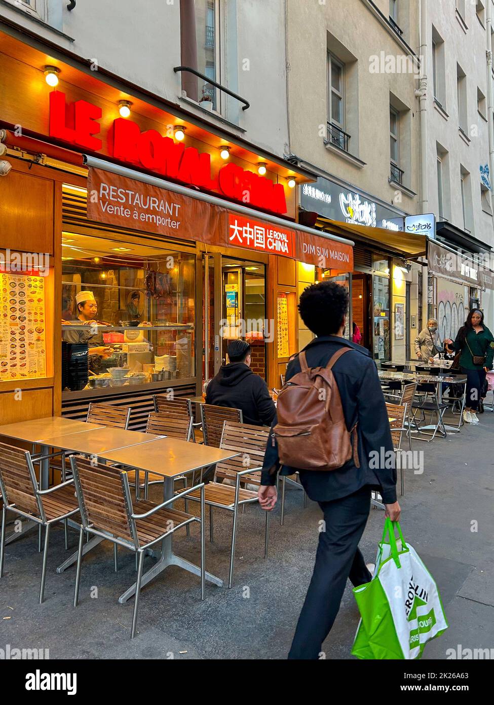 FRANCE, CAUSSADE, RUE DE LA REPUBLIQUE - JULY 10, 2018: A Chinese  restaurant in a typical french street Stock Photo - Alamy