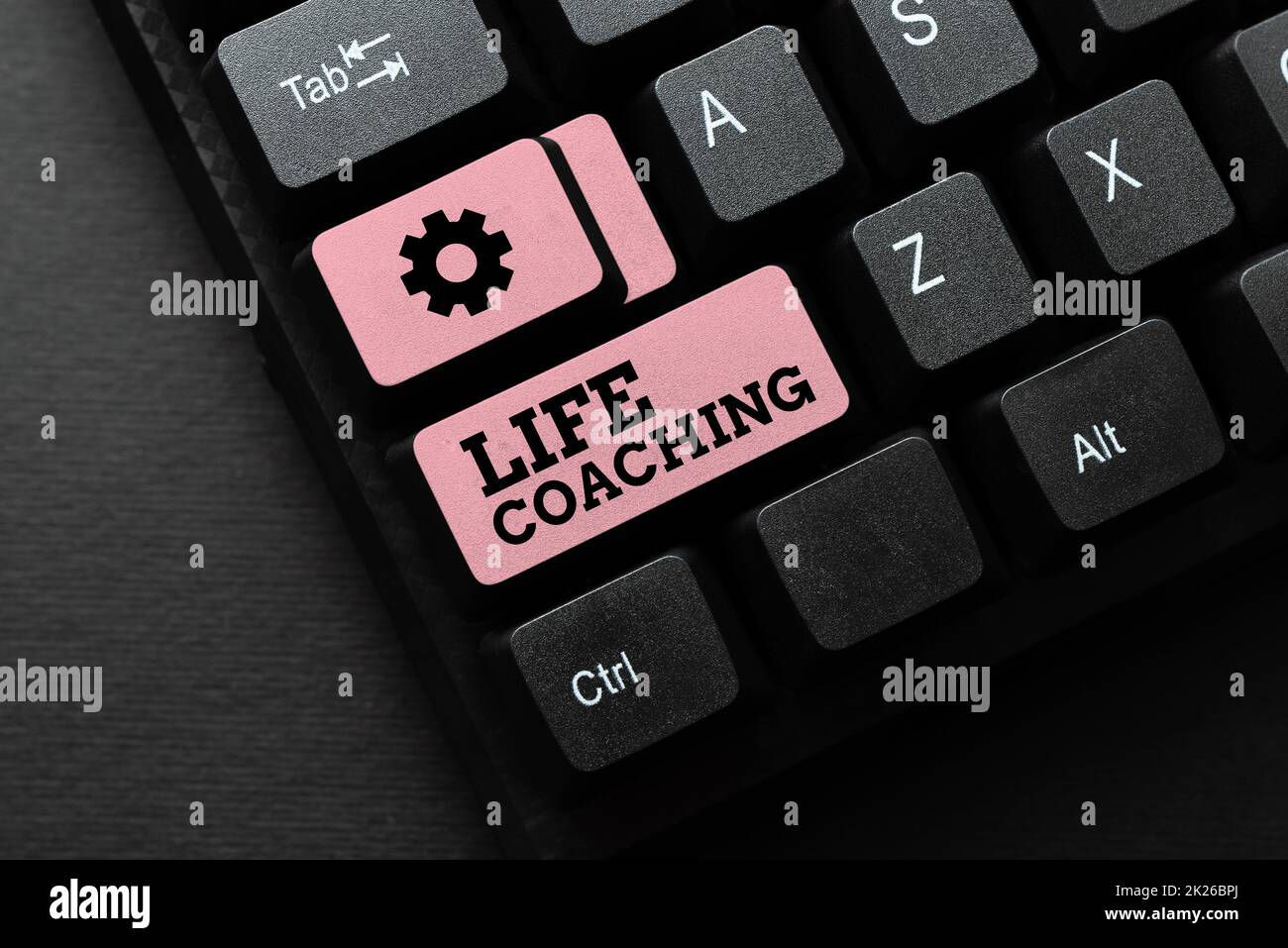 Text sign showing Life Coaching. Business idea Improve Lives by Challenges Encourages us in our Careers Editing And Retyping Report Spelling Errors, Typing Online Shop Inventory Stock Photo