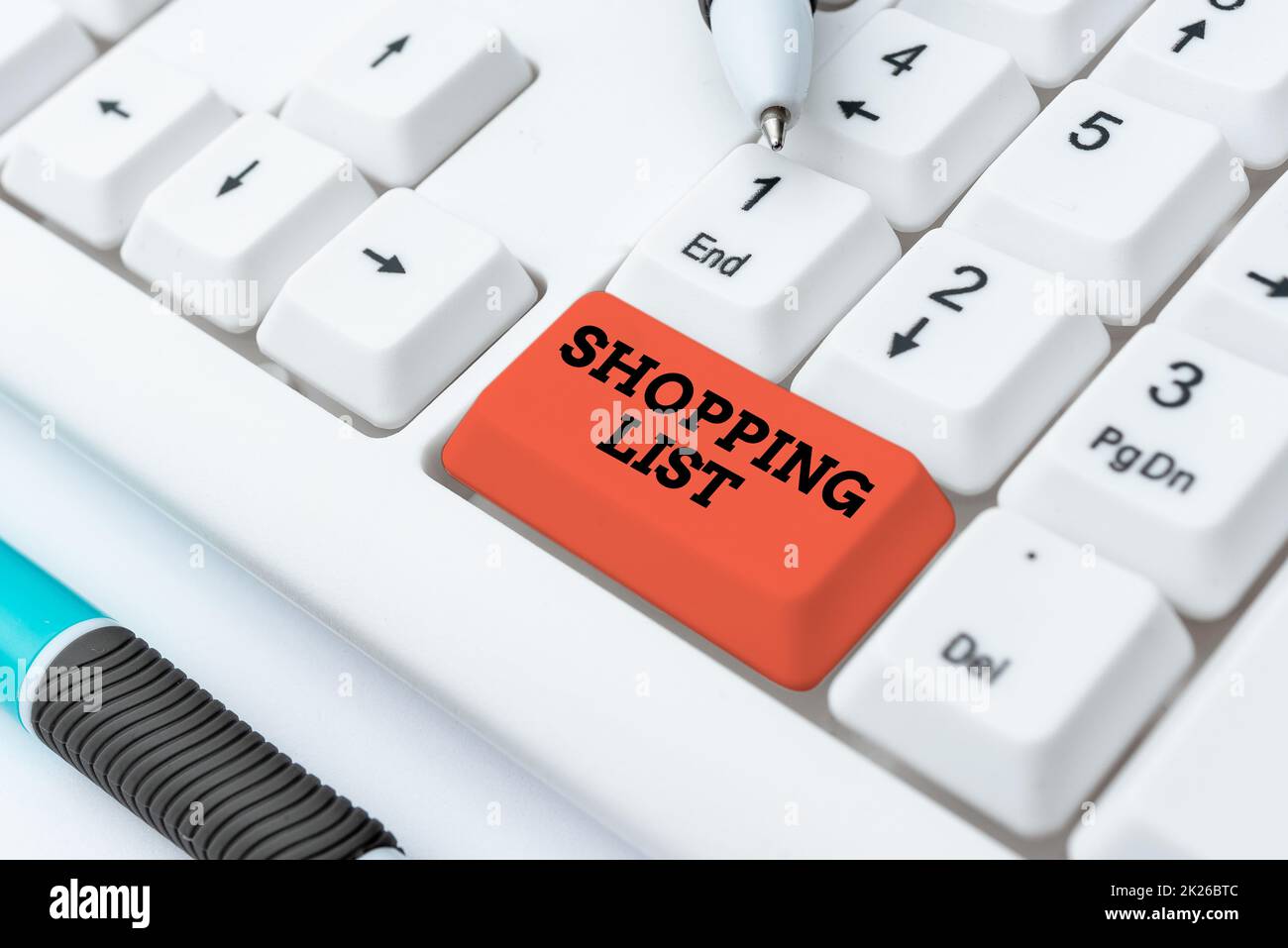 Text sign showing Shopping List. Business overview Discipline approach to shopping Basic Items to Buy Transcribing Internet Meeting Audio Record, New Transcription Methods Stock Photo