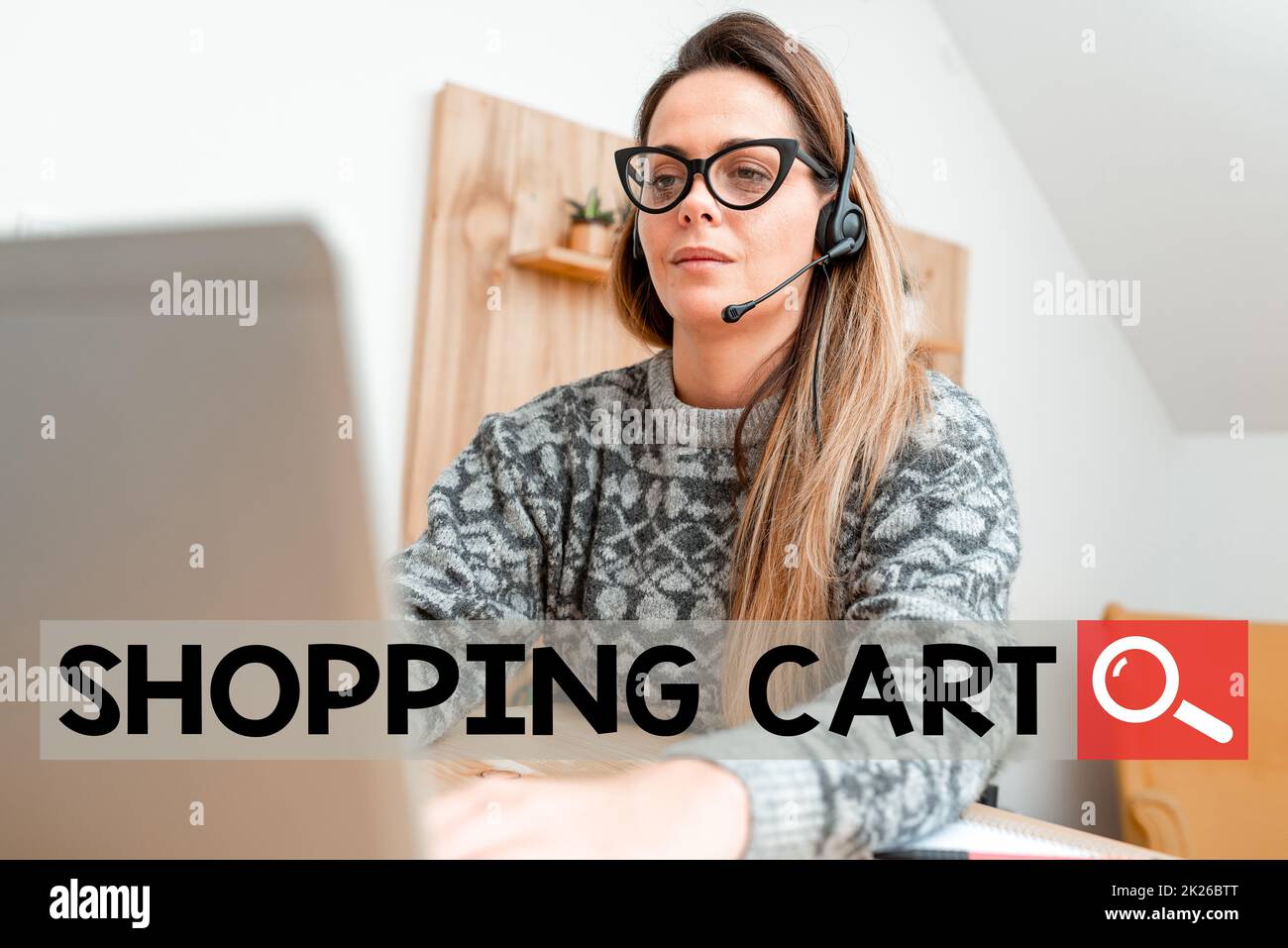 Handwriting text Shopping Cart. Conceptual photo Case Trolley Carrying Groceries and Merchandise Abstract Writing New Blog Content, Reading Online Articles And News Stock Photo