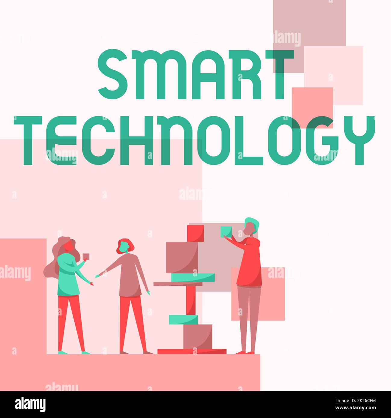 Conceptual display Smart Technology. Business idea used to protect and ...