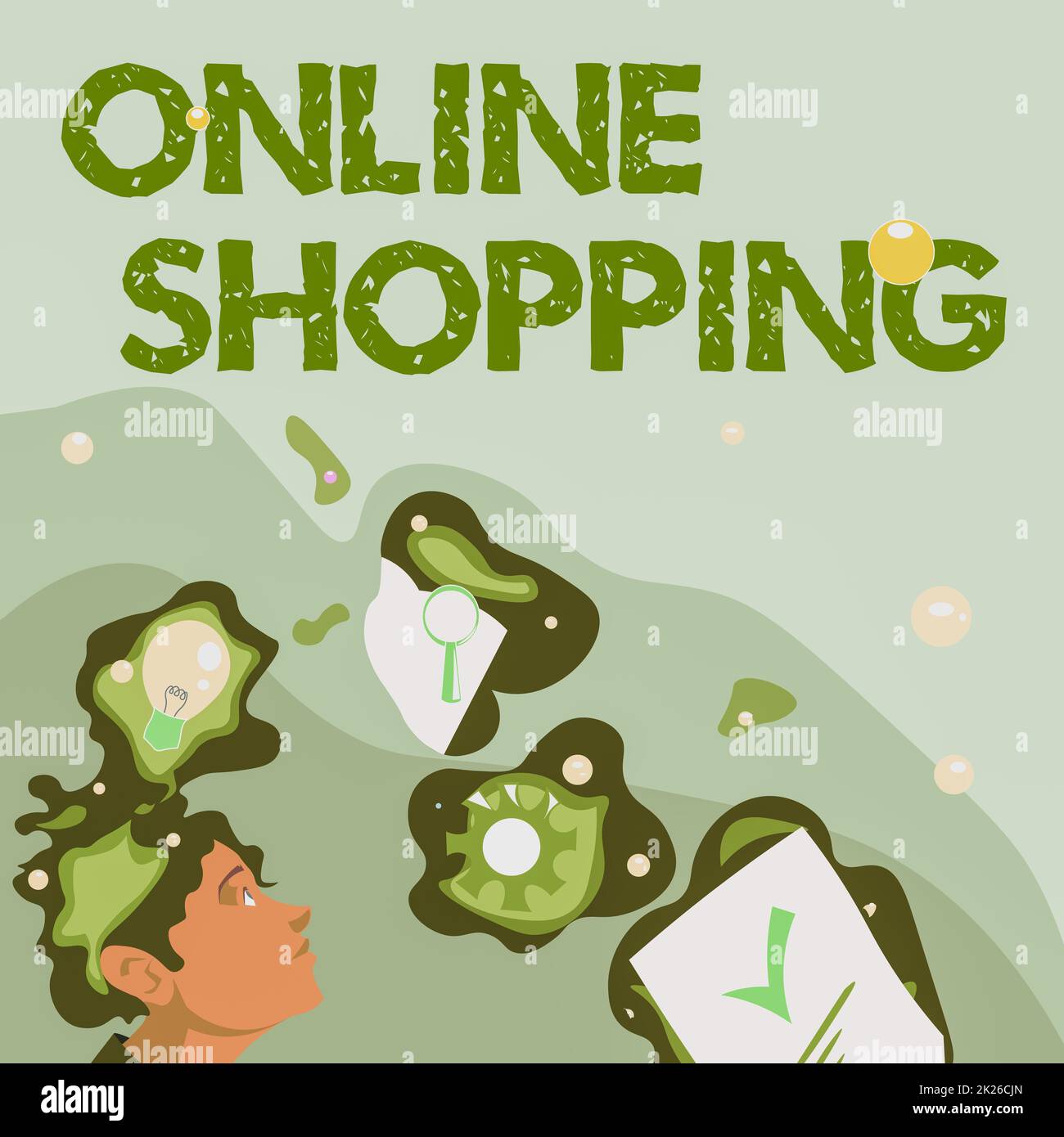 Hand writing sign Online Shopping. Internet Concept ecommerce which let ...