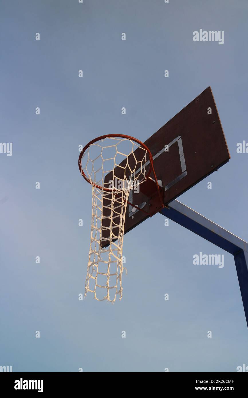 basketball backboard with basket Stock Photo Alamy
