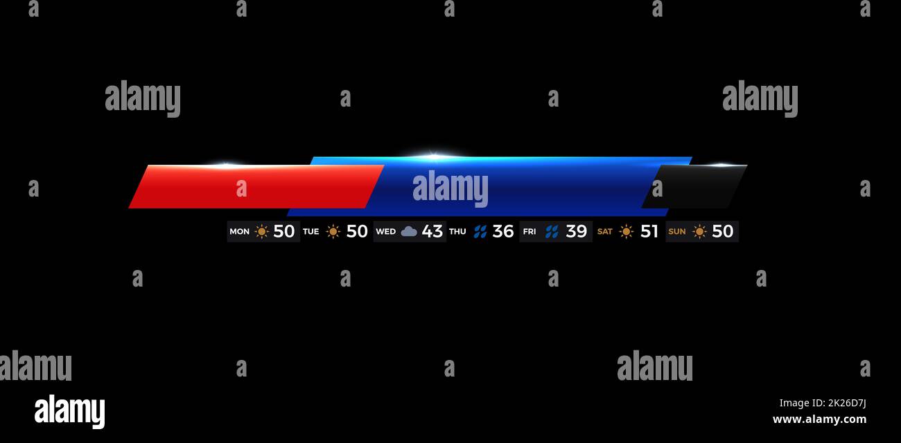 Breaking hot news bar template for tv, stream, online newspaper, web