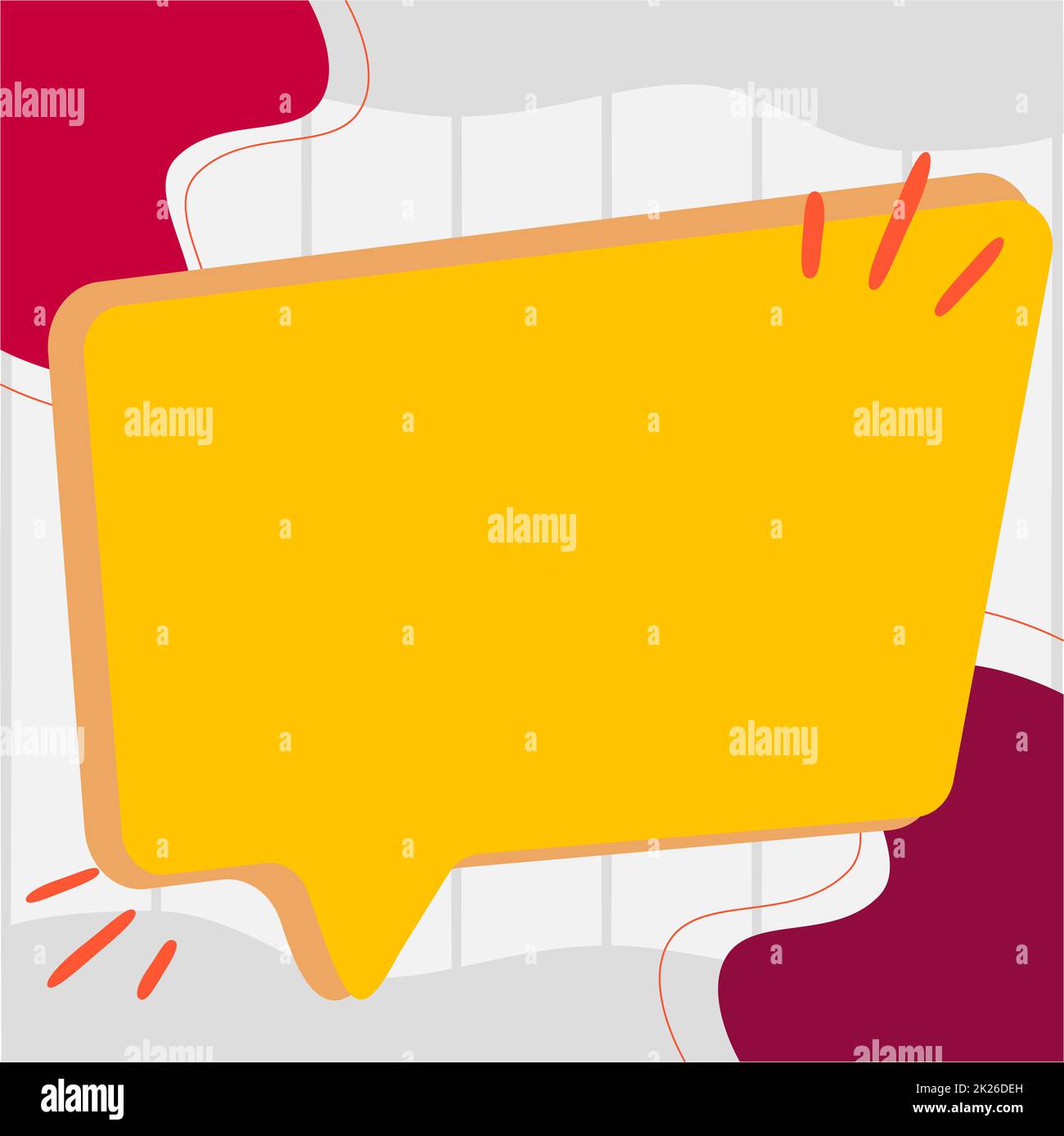 Illustration Of Empty Big Chat Box For Waiting For New Surprising ...