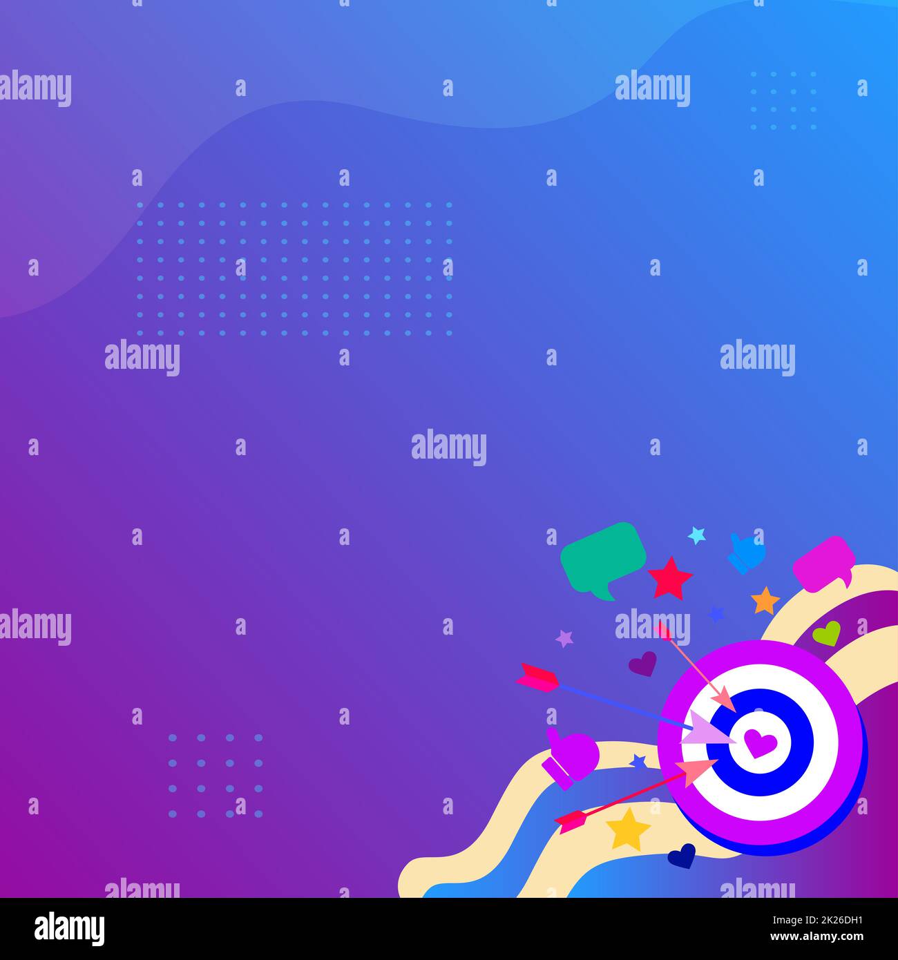 Presenting Message Hitting Target Concept, Abstract Announcing Goal