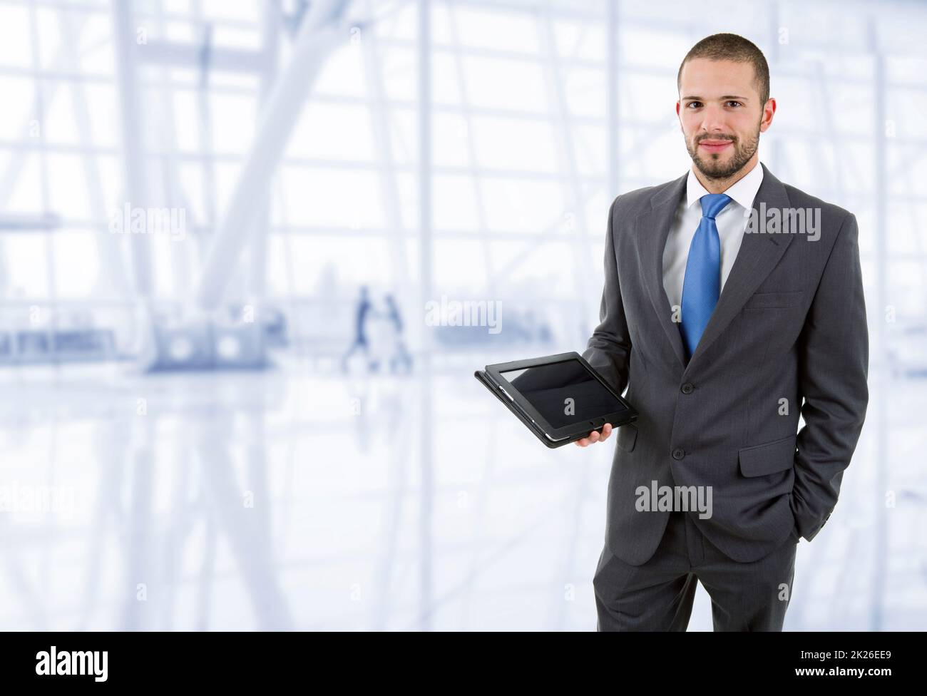 businessman with a tablet pc Stock Photo