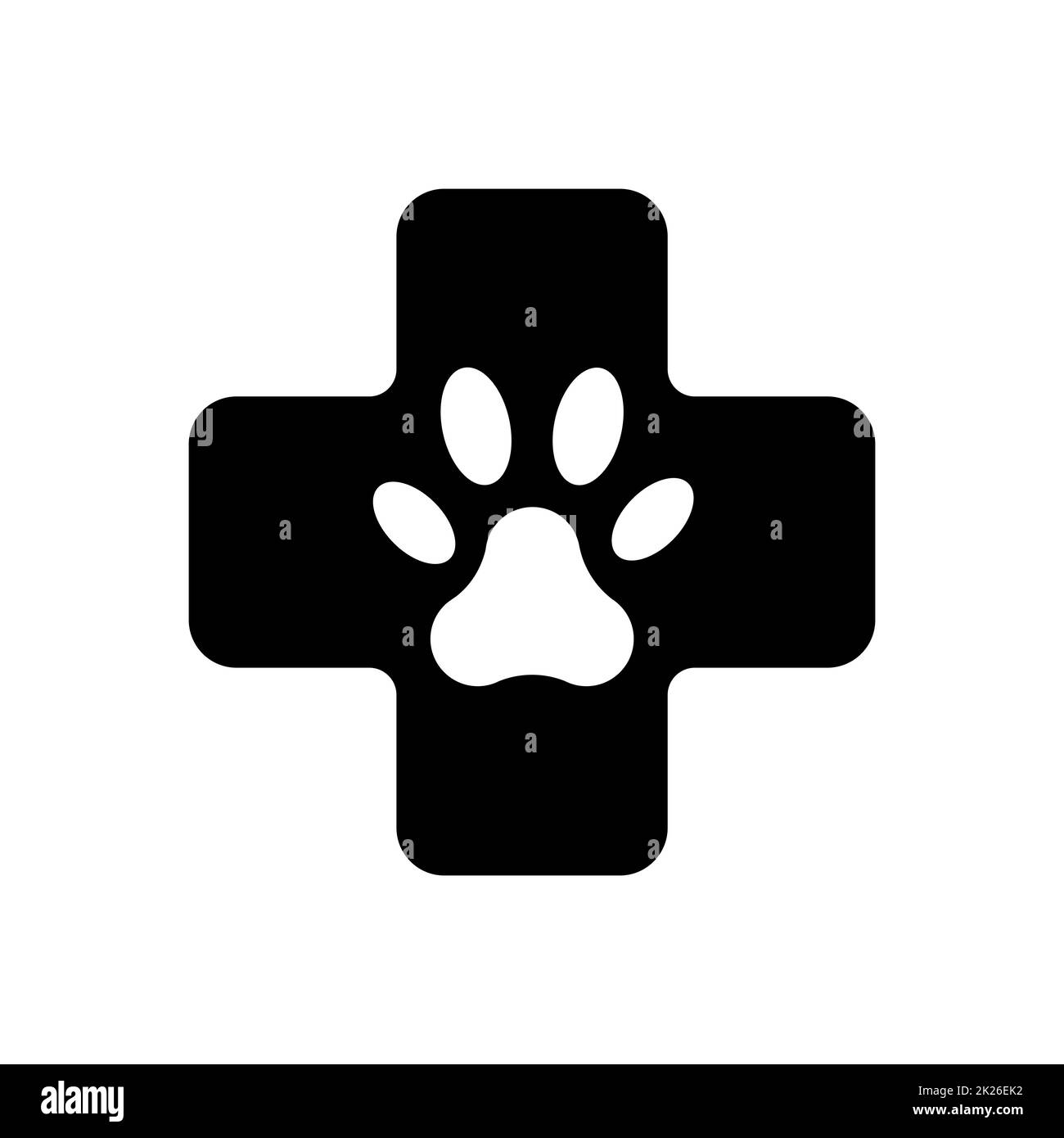 Veterinary vector glyph icon. Pet animal sign Stock Photo