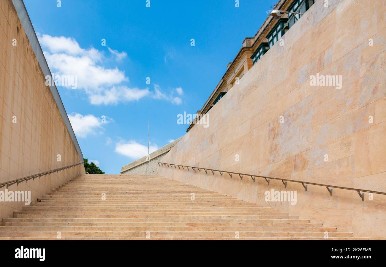 Valletta City Gate Stock Photo Alamy
