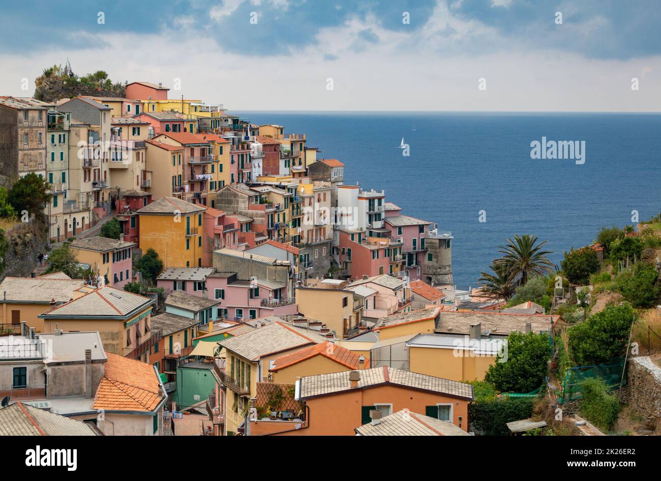 Manarola Colorful Houses Stock Photo Alamy
