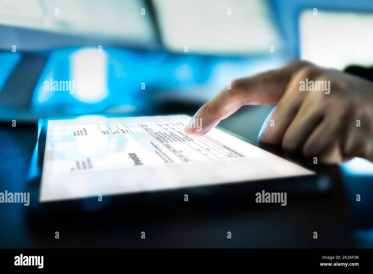 Digital Tax E Invoice Online Software Stock Photo