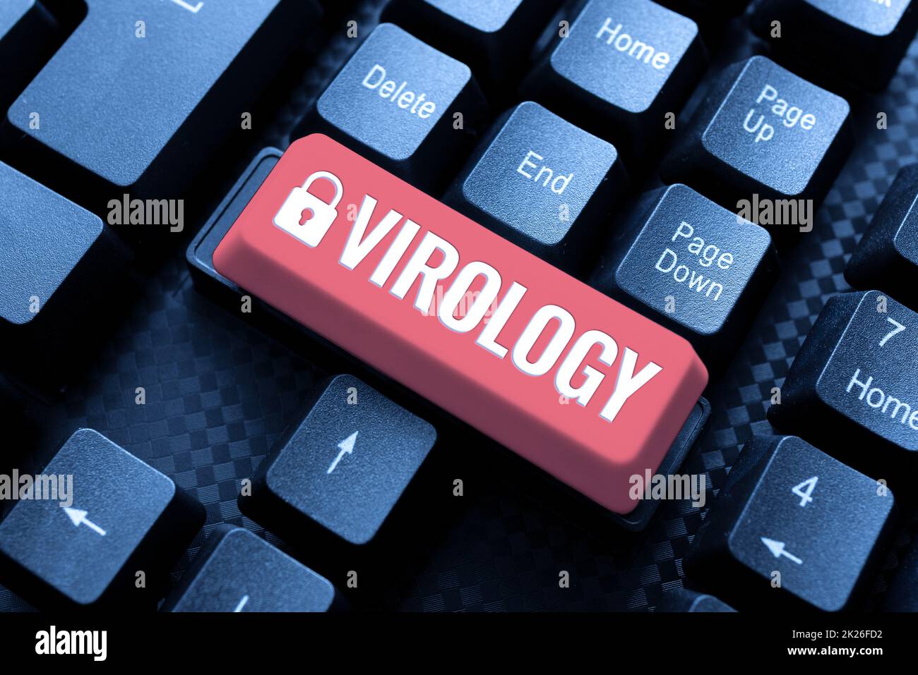 Conceptual display Virology. Business approach branch of science dealing with the variety of viral agents and disease Abstract Creating Safe Internet Experience, Preventing Digital Virus Spread Stock Photo