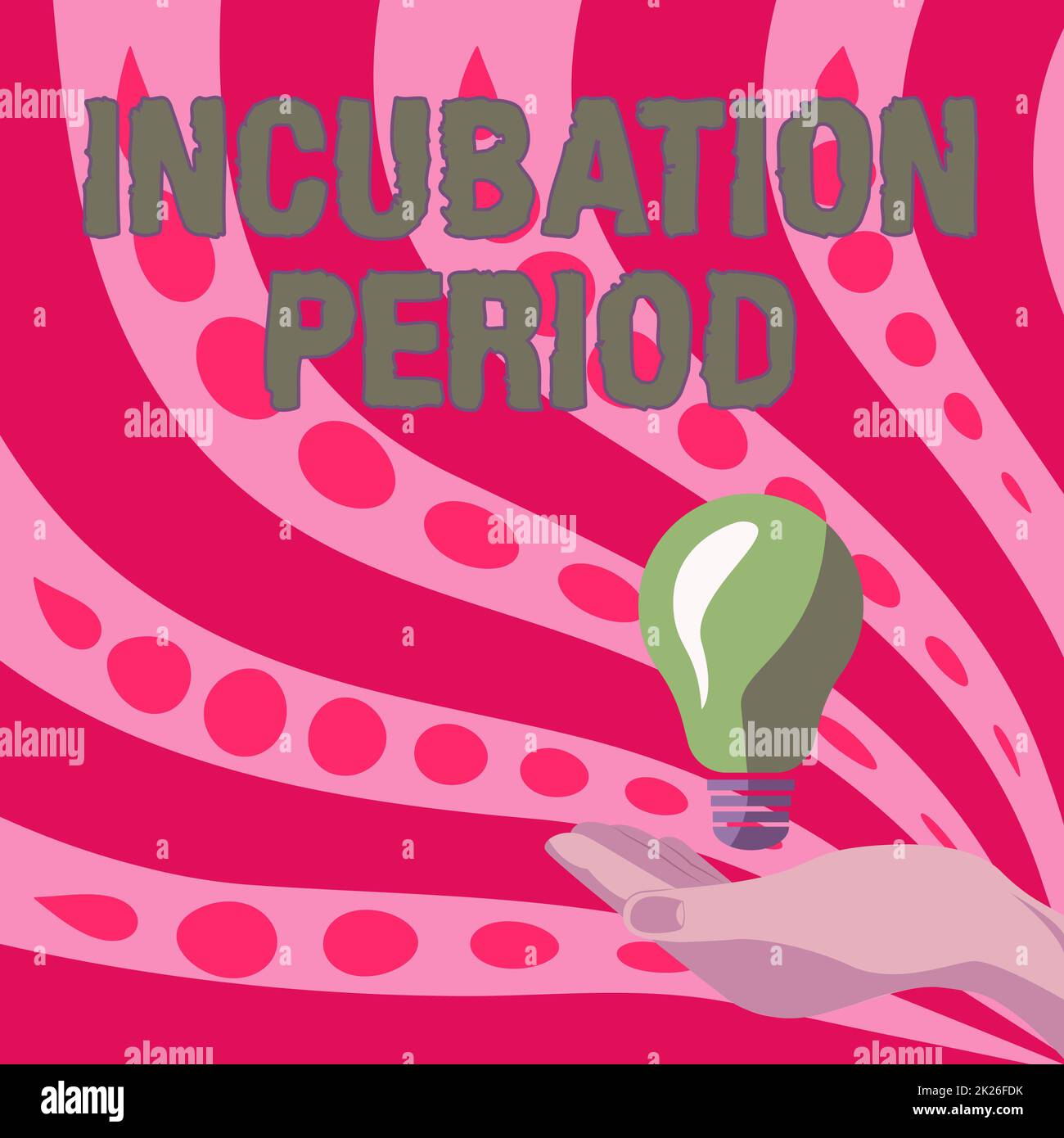 Conceptual caption Incubation Period. Business approach time elapsed