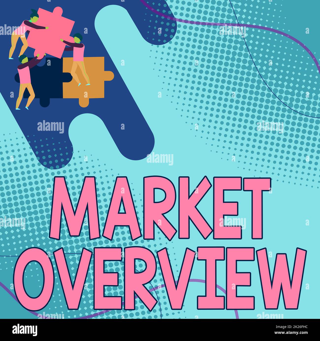 Inspiration showing sign Market Overview. Word for brief synopsis of a commercial or industrial