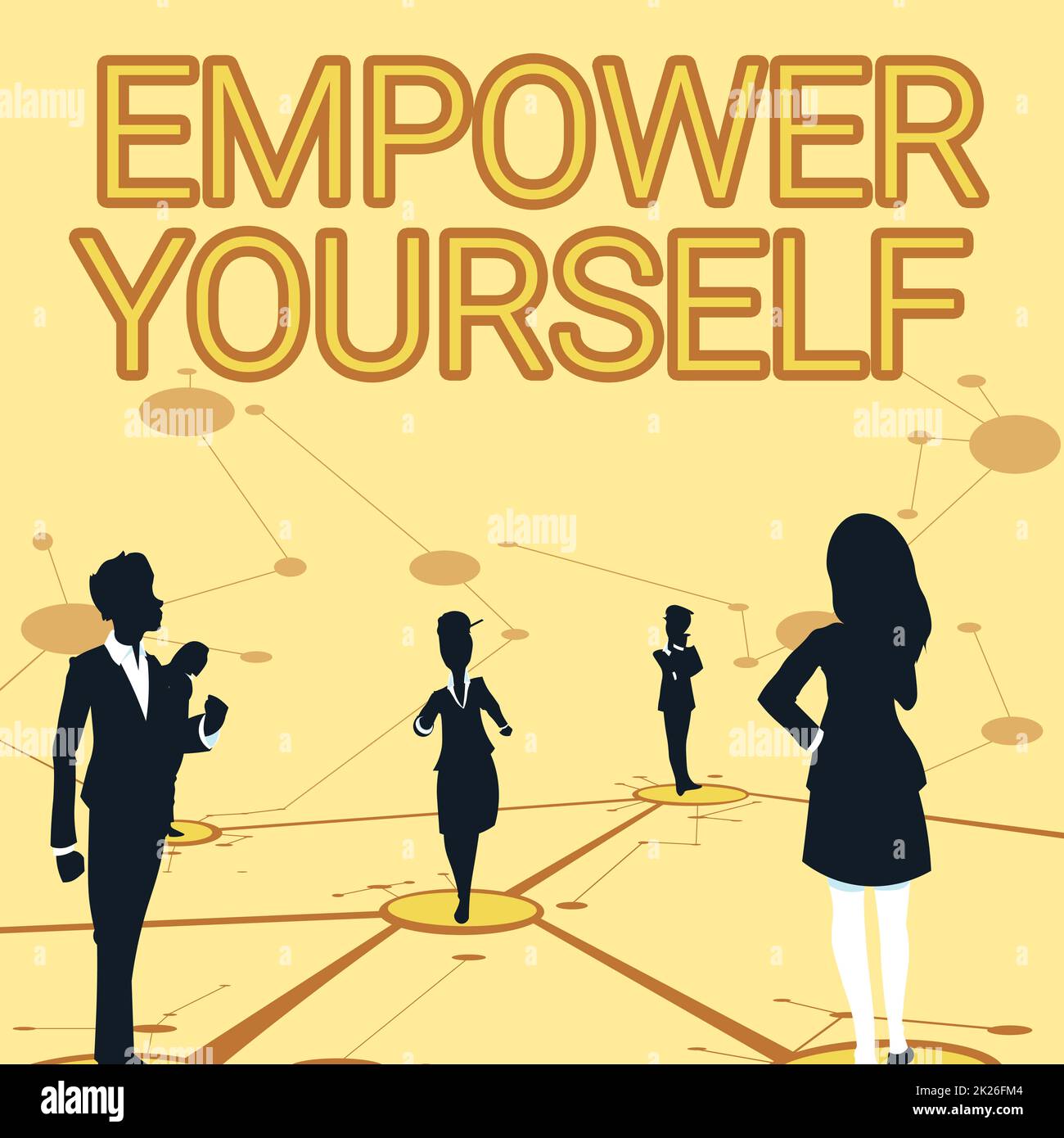 Sign displaying Empower Yourself. Business showcase giving you the