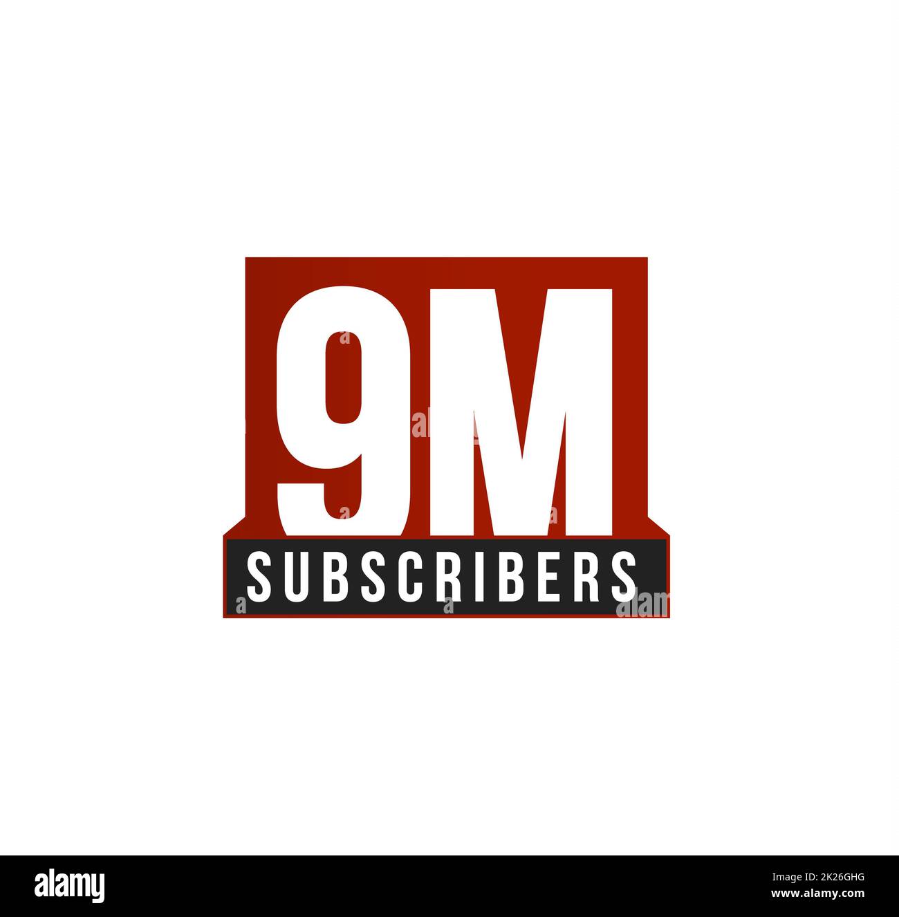 Subscribers number icon. Anniversary logo template. Greeting card ...