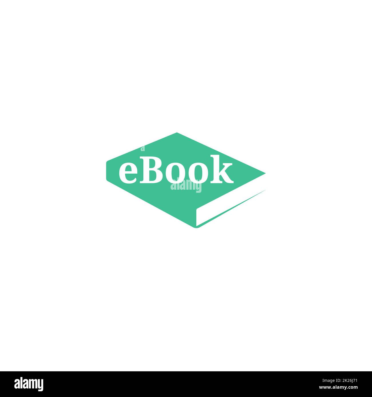 Minimalistic book cover. Vector logo. Educational Portal. Knowledge symbol and wisdom teachings. Learning sign. Stock Photo