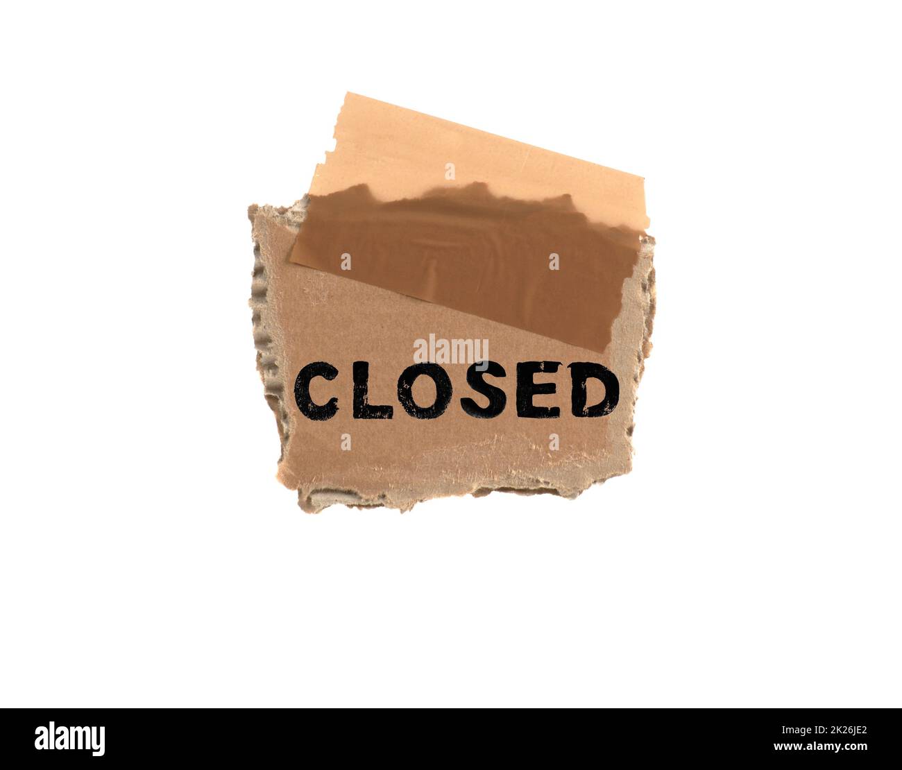 Closed Old isolated cardboard with tape Stock Photo Alamy