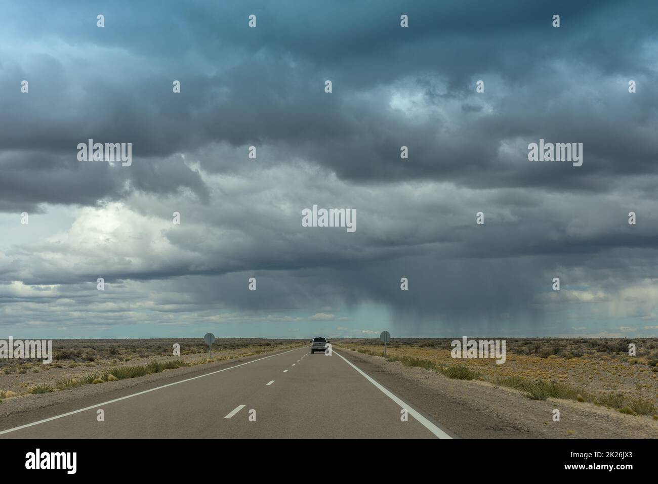 the national road 40 south of esquel, chubut, argentina Stock Photo