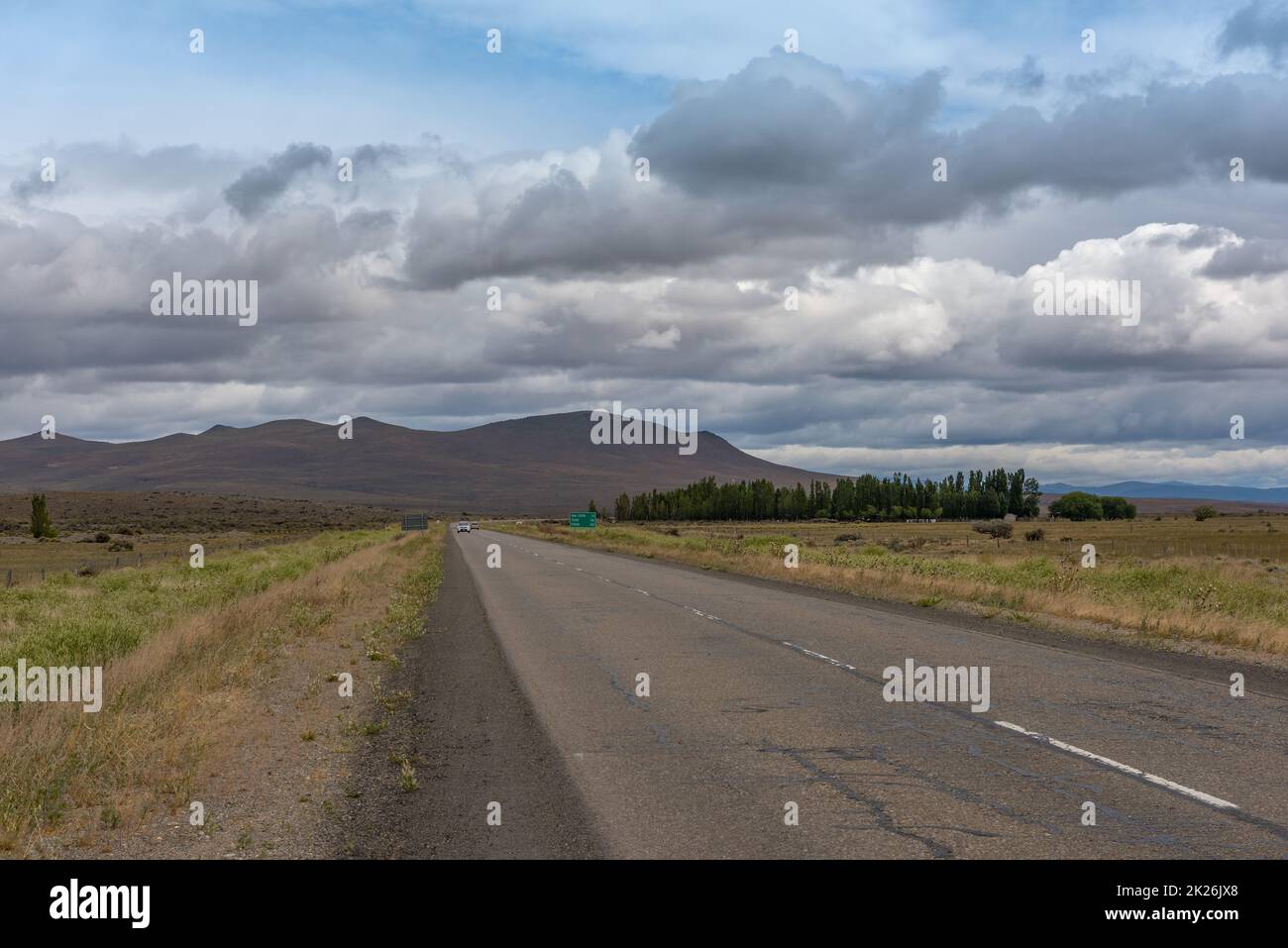 the national road 40 south of esquel, chubut, argentina Stock Photo