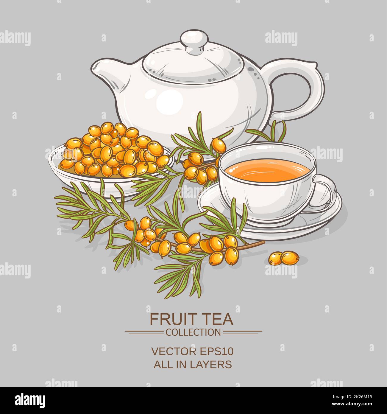 sea buckthorn tea Stock Photo - Alamy