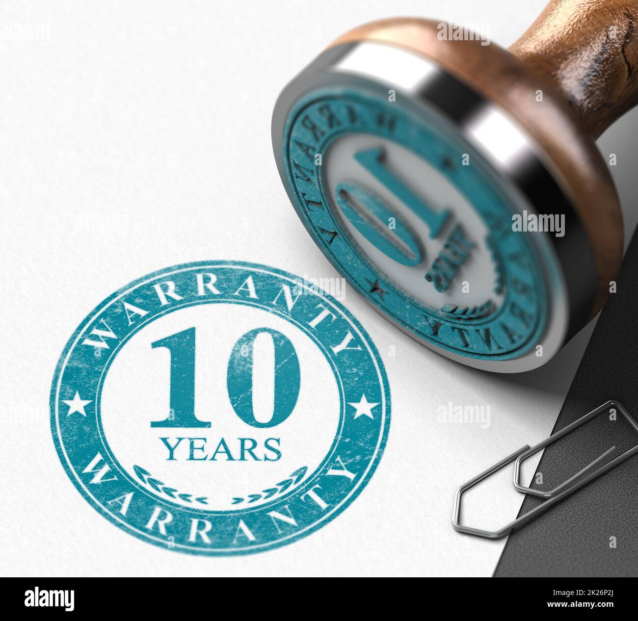 Warranty extension for ten years Stock Photo Alamy