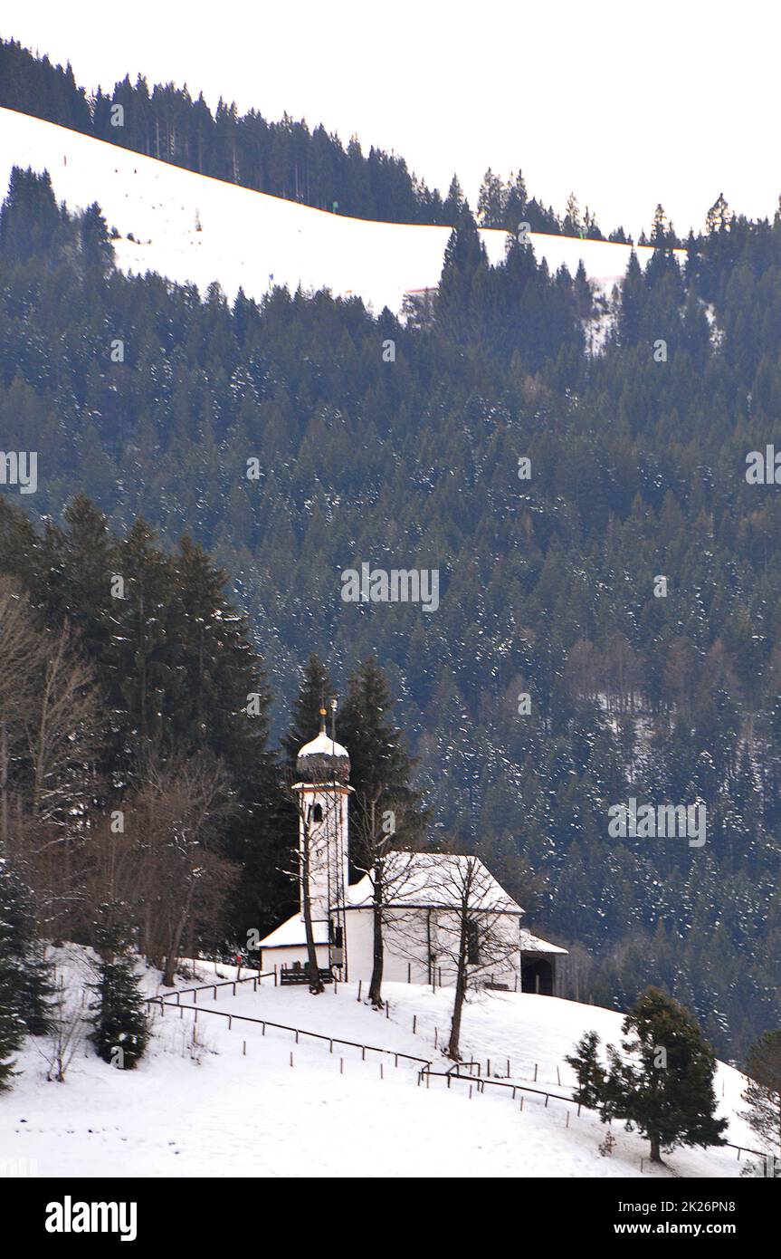 Marienkapelle (chapel) of Ellmau in Tyrol Stock Photo