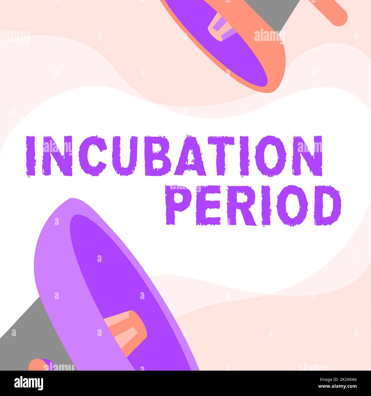 Writing displaying text Incubation Period. Concept meaning time elapsed