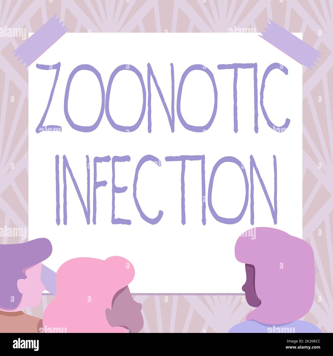 Conceptual caption Zoonotic Infection, Word for communicable disease transmitted by a nonhuman