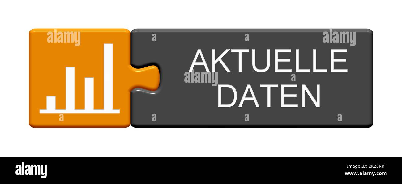Live data in german language Puzzle Button icon Stock Photo Alamy