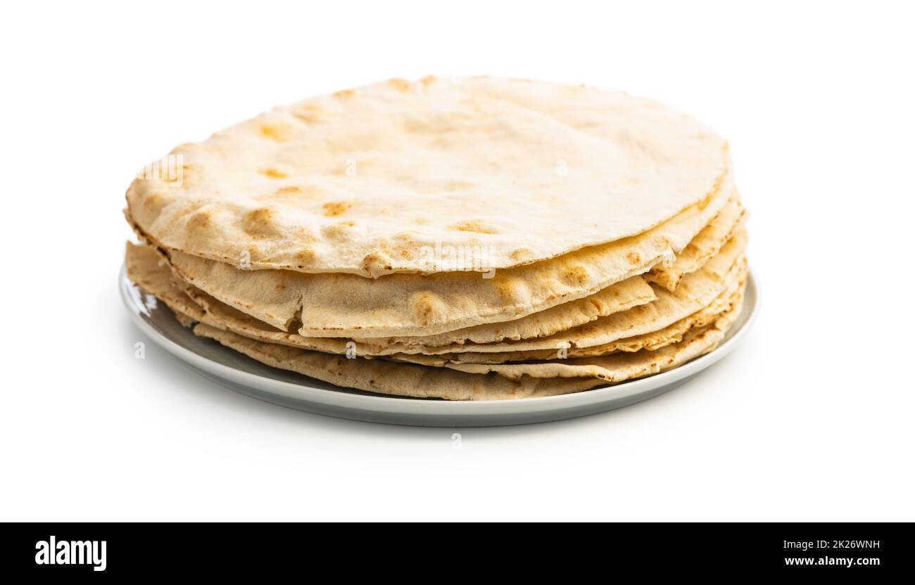 Arabic bread. Flat pita bread Stock Photo - Alamy
