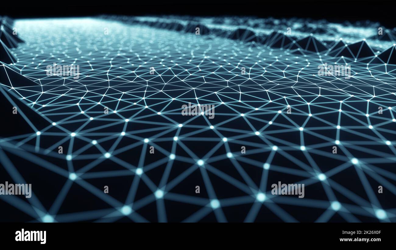 Cloud Computing Abstract Background Network Connection Stock Photo