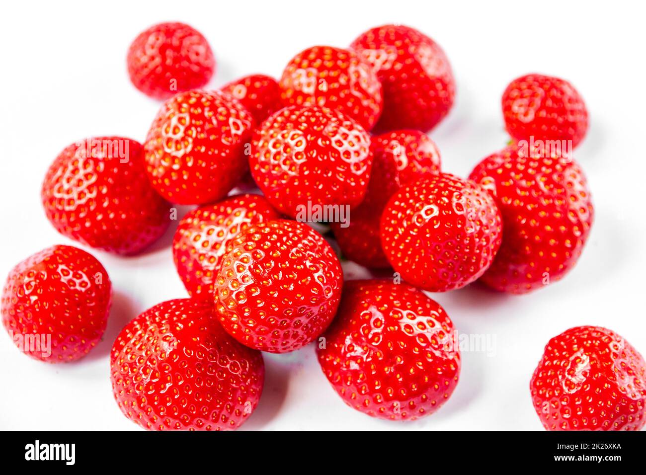 Strawberries isolated on white background Stock Photo