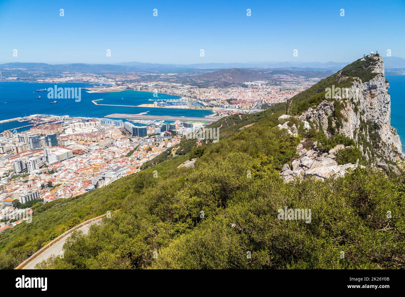 Gibraltar Rock view Stock Photo