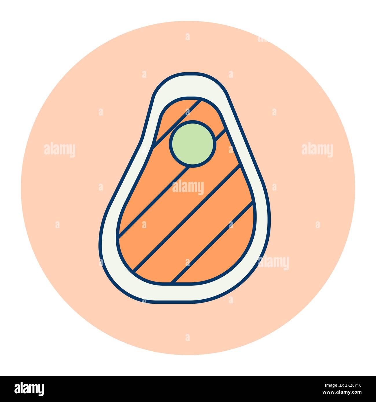 Steak vector icon. Barbecue and bbq grill sign Stock Photo - Alamy