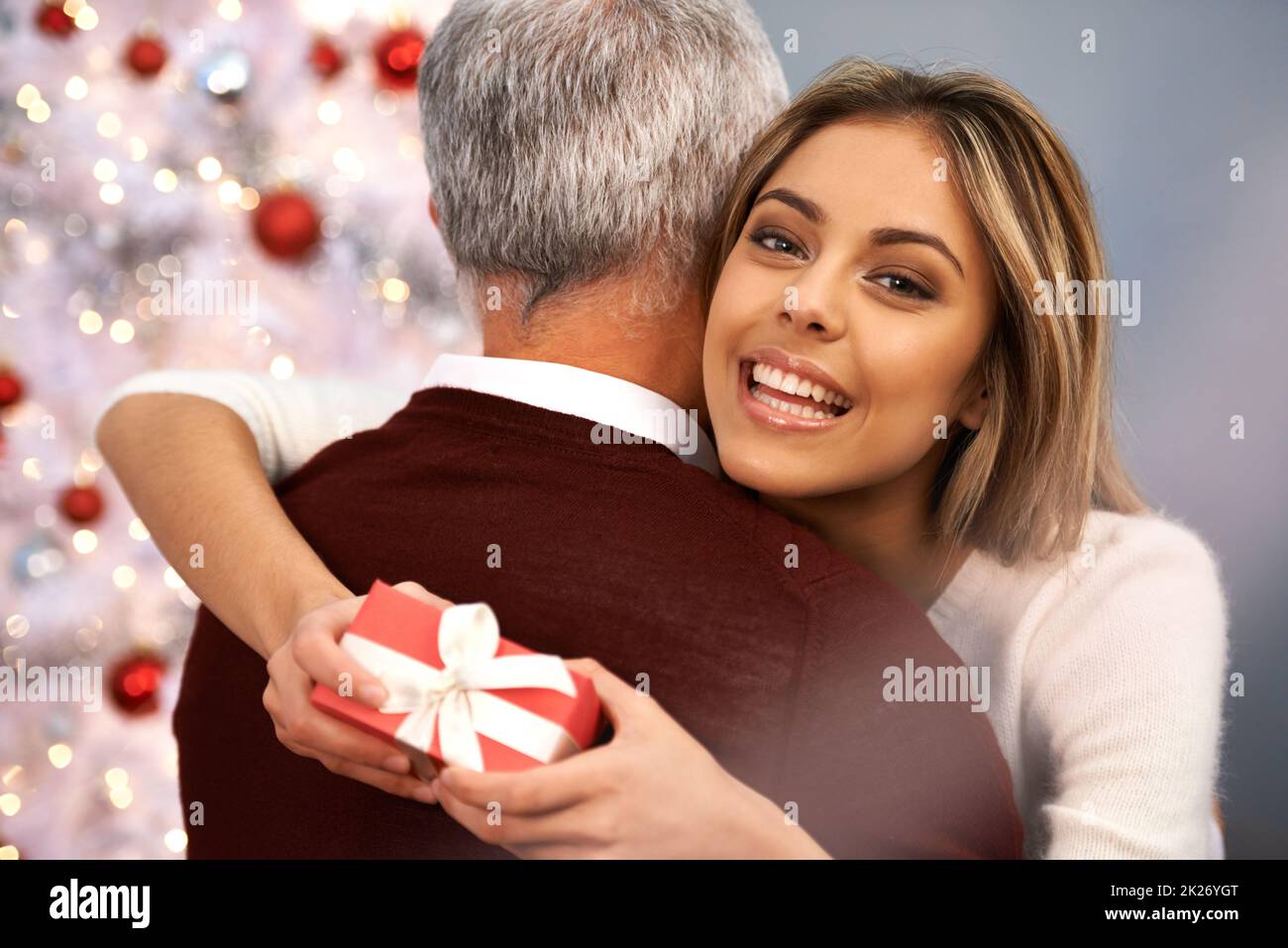 Thank You So Much Dad A Beautiful Young Woman Embracing Her Father