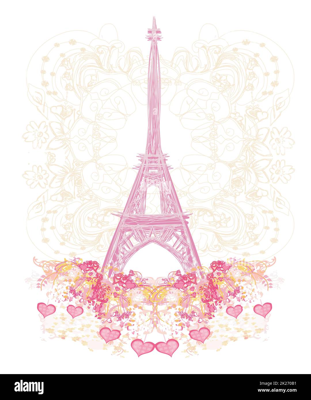 Torre Eiffel Rosa Png - Printable Eiffel Tower Outline