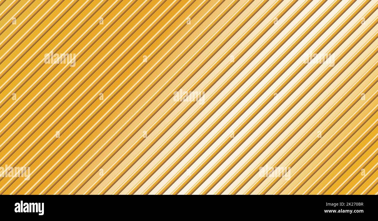 Industrial panoramic golden background, many diagonal lines - Vector Stock Photo
