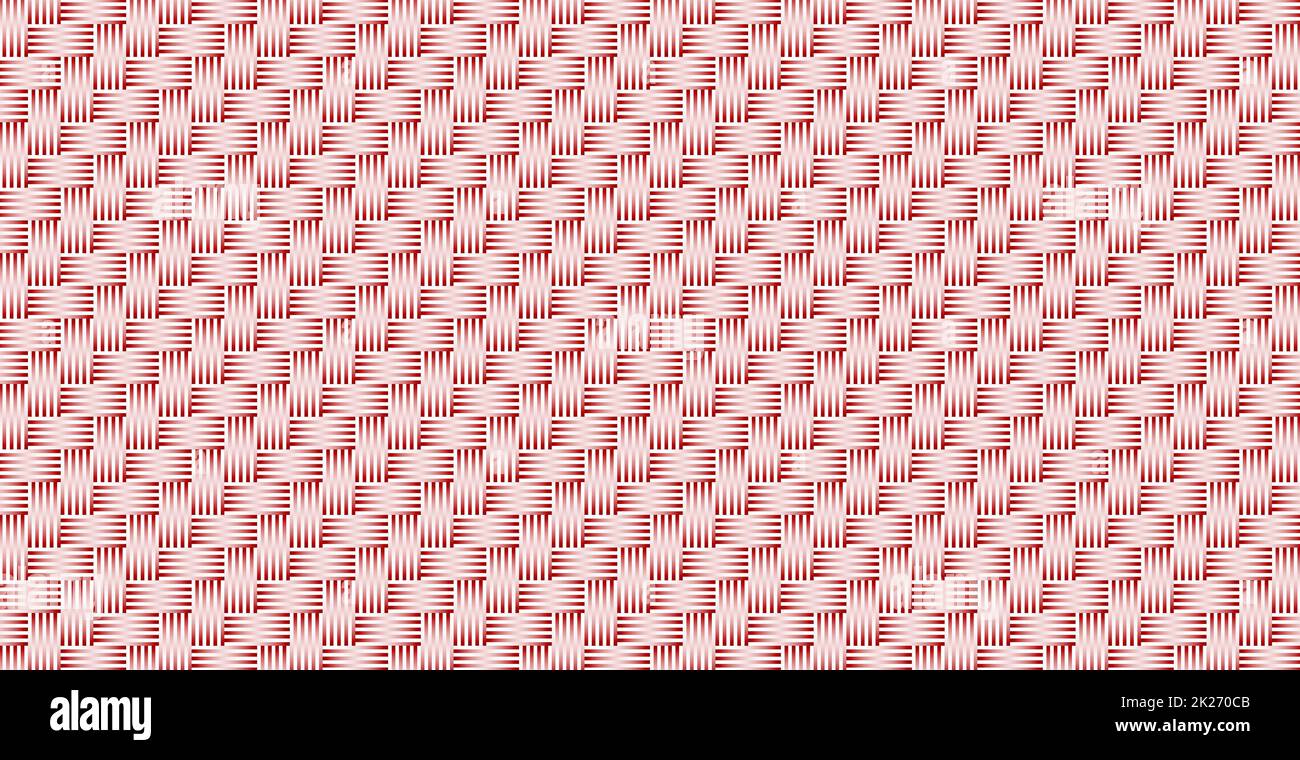 Panoramic red wicker background, repeating elements - Vector Stock Photo