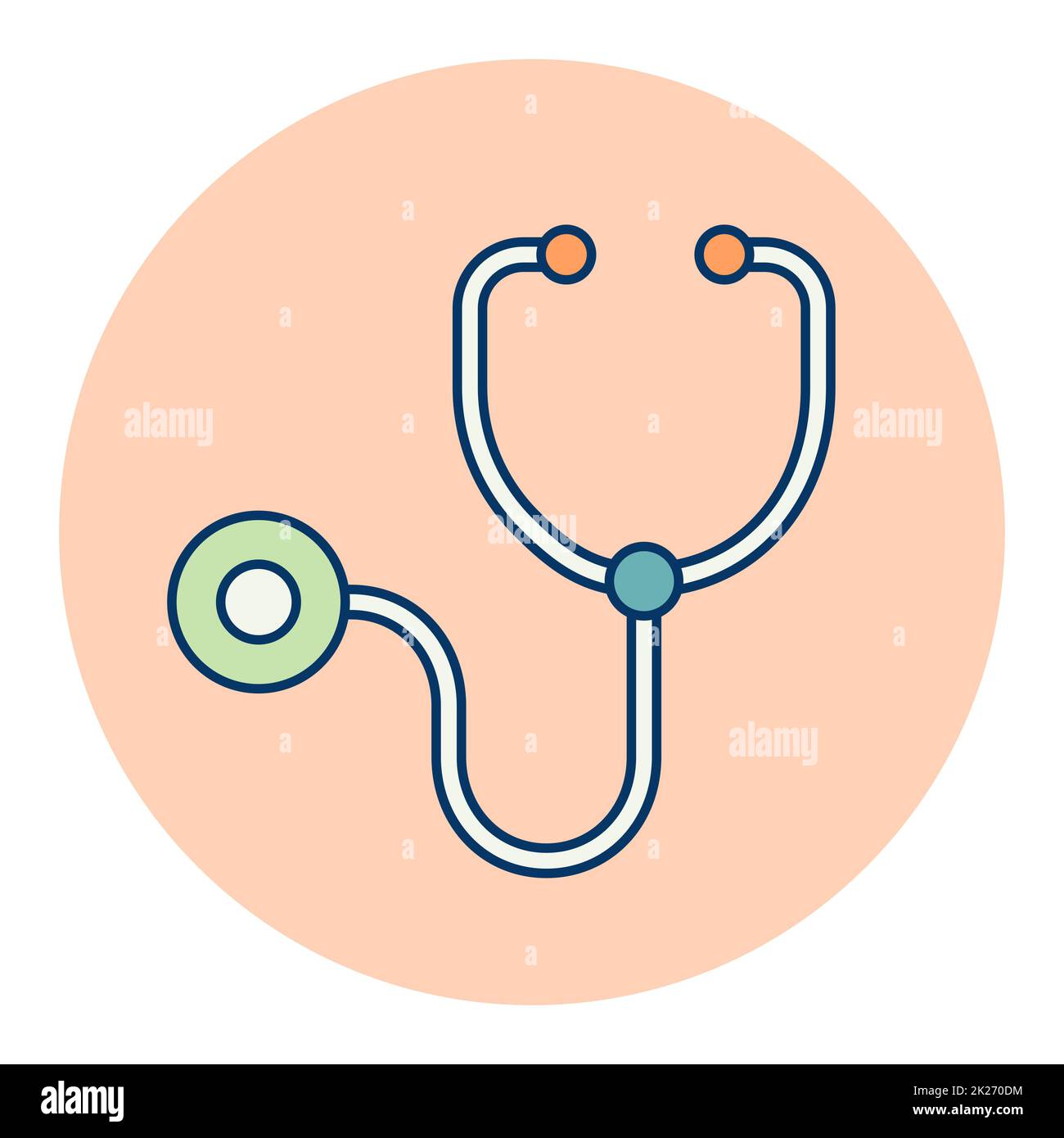 Medical stethoscope vector icon. Medical sign Stock Photo - Alamy