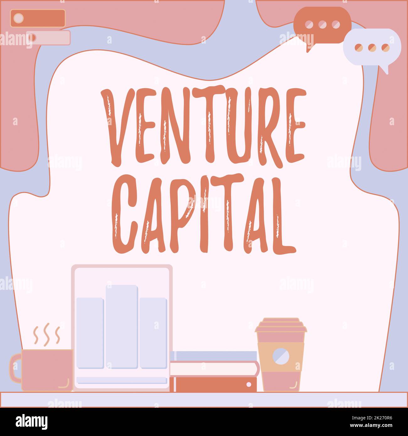 Text caption presenting Venture Capital. Concept capital