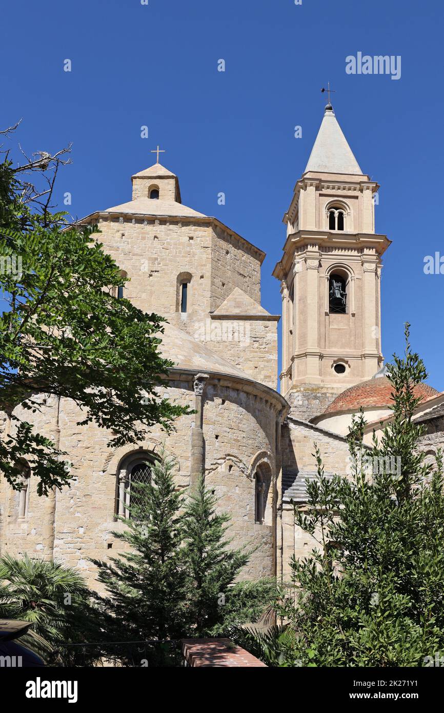 Cattedrale di Santa Maria Assunta, Ventimiglia,  Liguria, Italy Stock Photo
