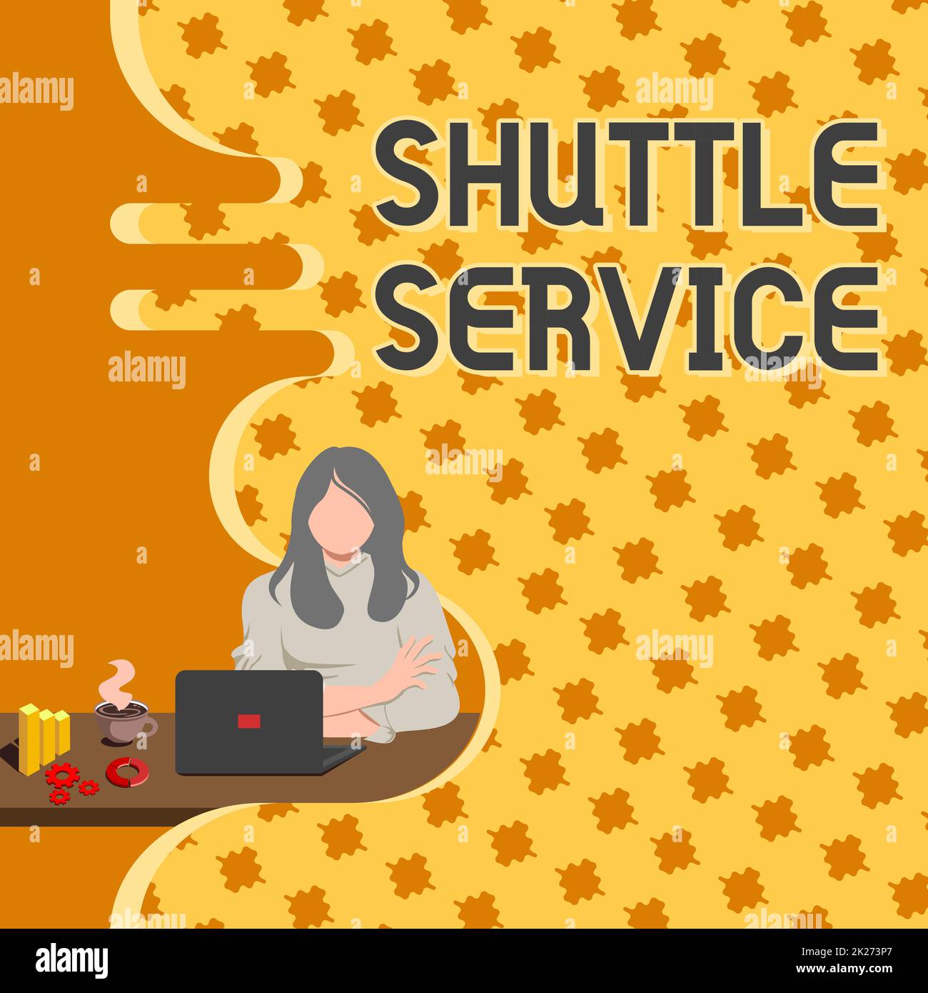 Handwriting text Shuttle Service. Concept meaning intended to shuttle