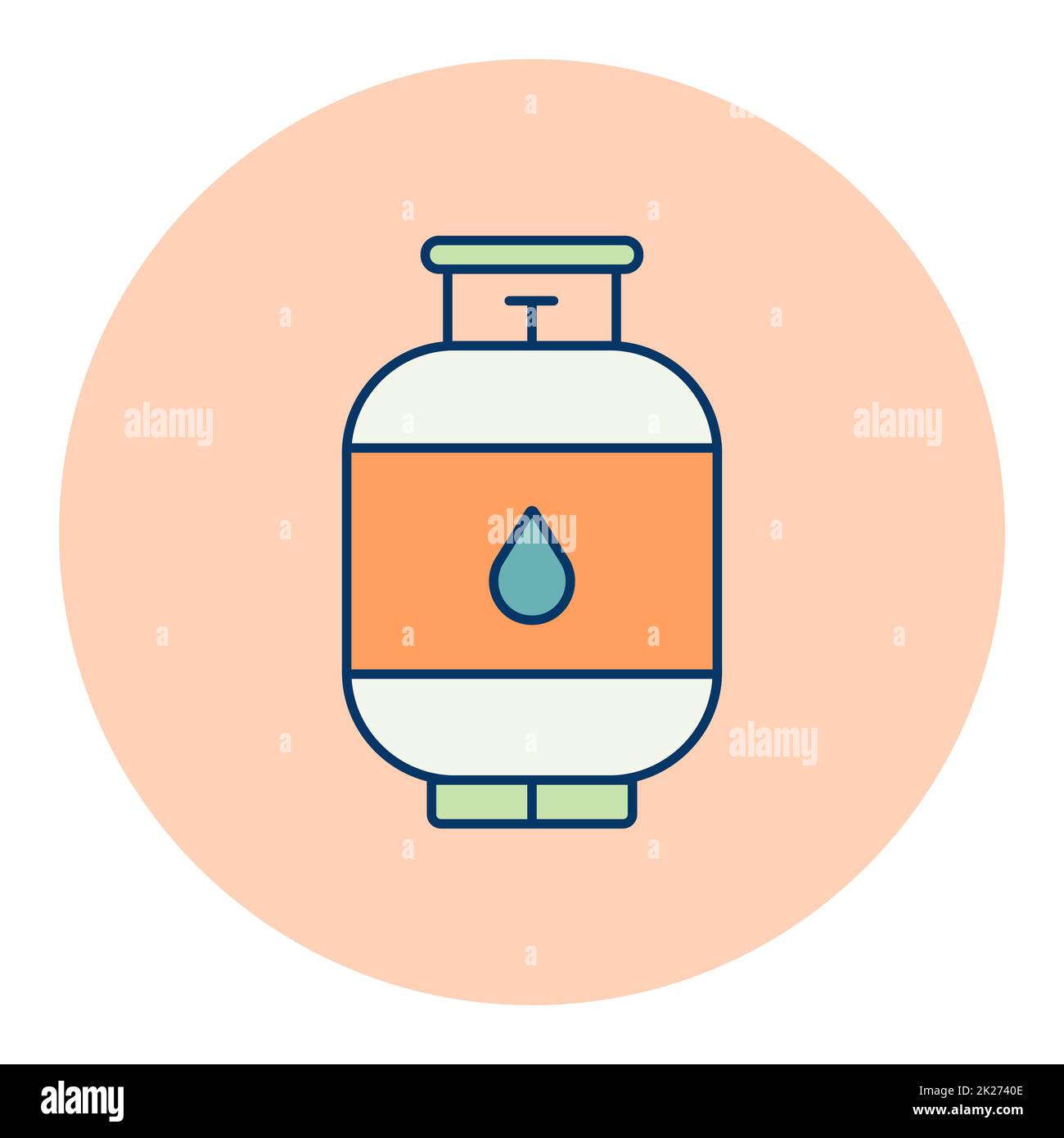 Propane gas cylinder vector icon Stock Photo Alamy