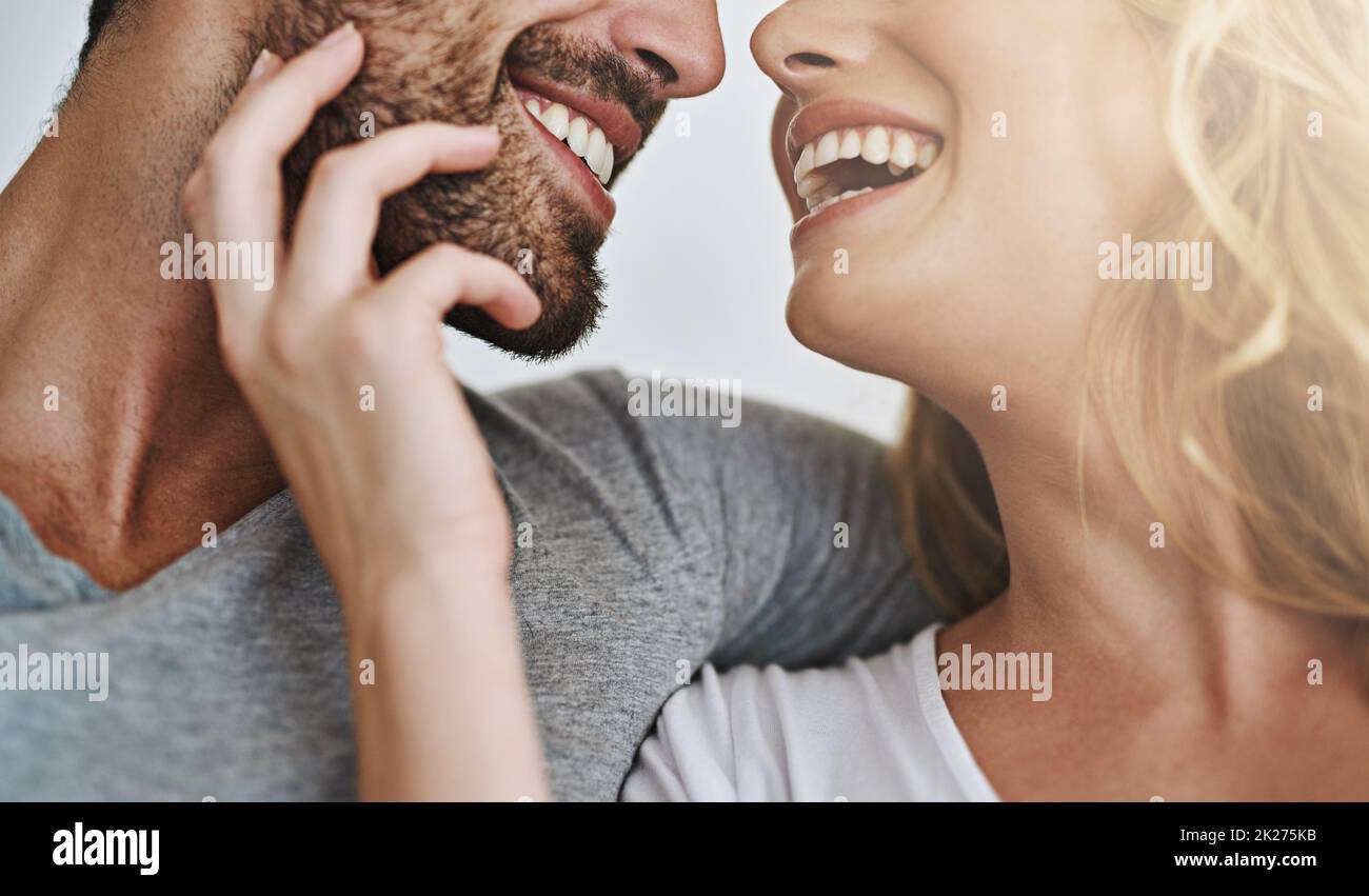 The simple joy of a tender loving touch Stock Photo