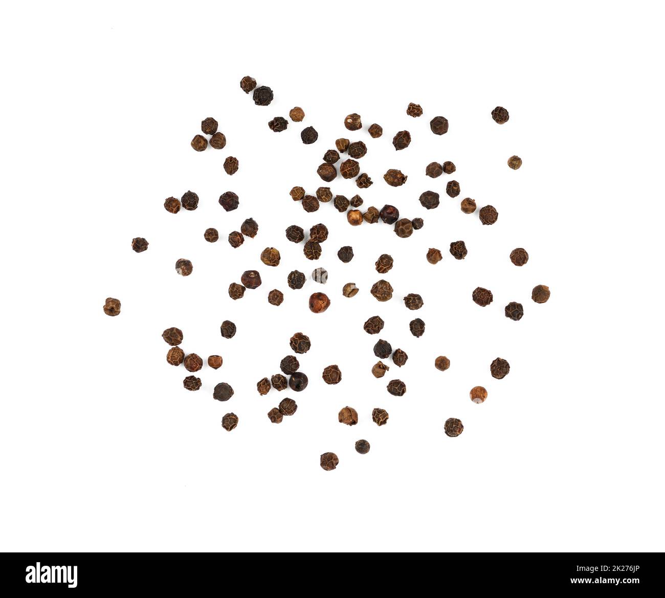 Heap of black peppercorns isolated Stock Photo Alamy
