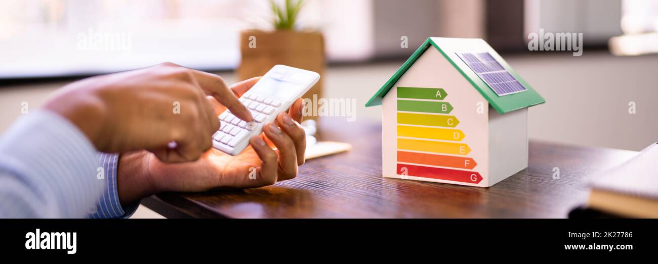 Energy Audit. Building Efficient Home Stock Photo - Alamy